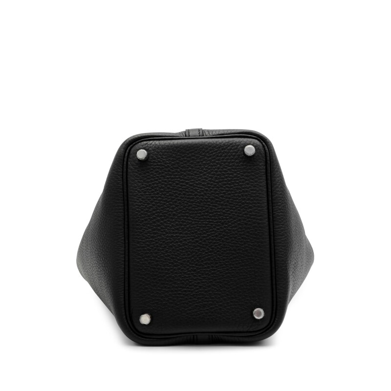 Hermès Black Clemence Picotin Lock 18 Palladium Hardware - Image 6